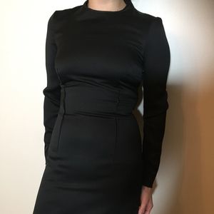 Long Sleeve Black Dress